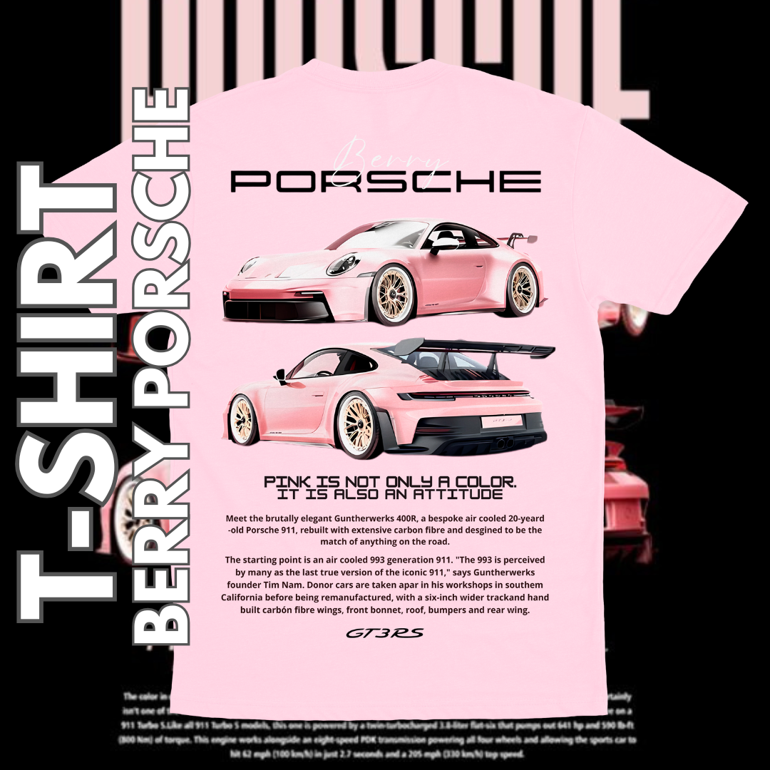 Playera Porsche Berry