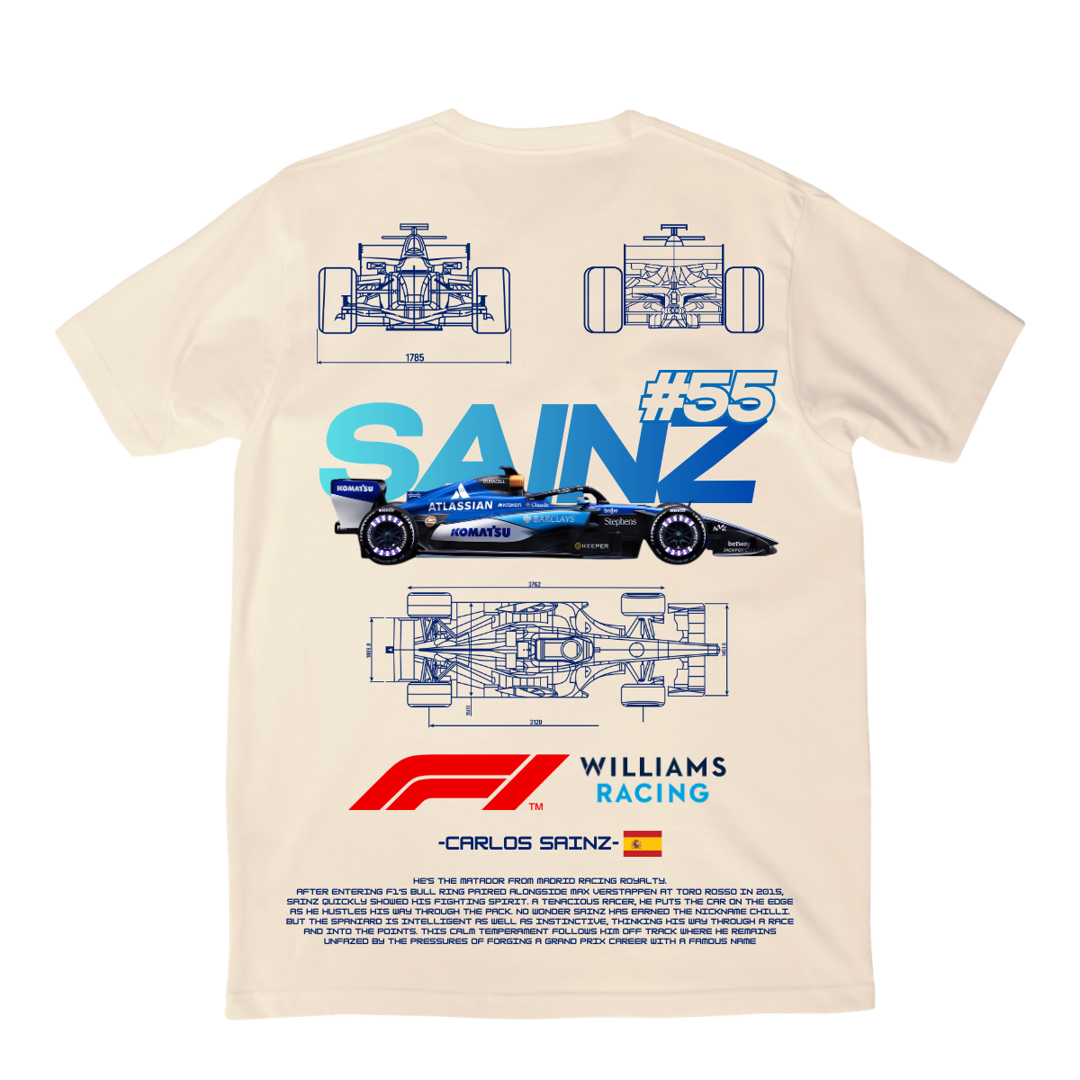 Playera Sainz Williams 2026 V1