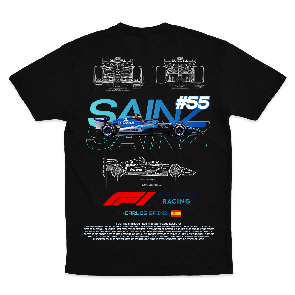 Playera Sainz Williams 2026 V2