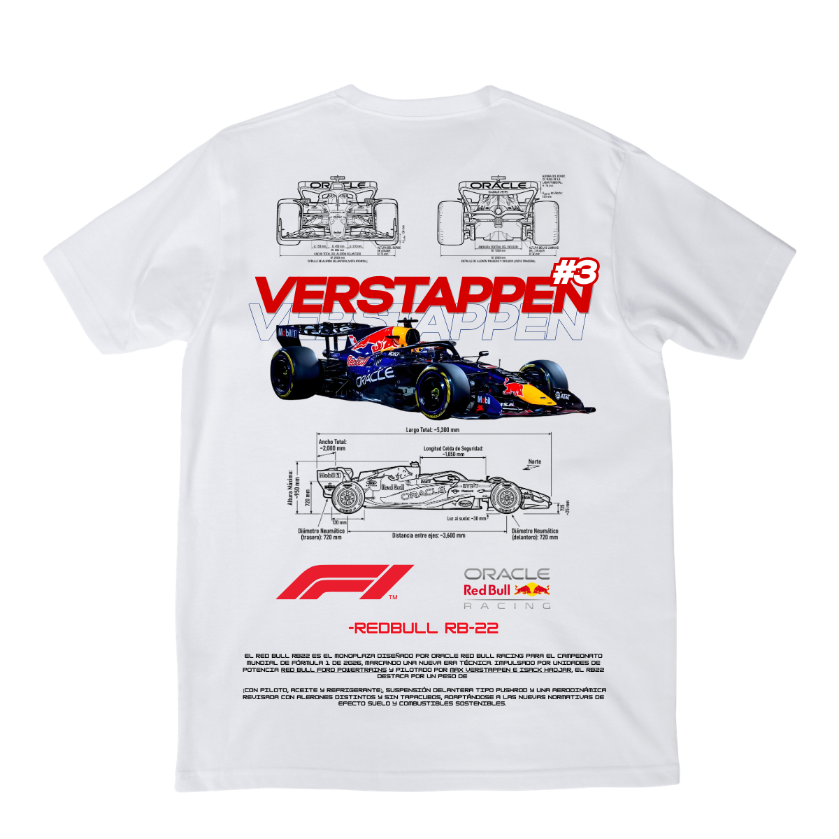 Playera Verstappen Rb-22 2026