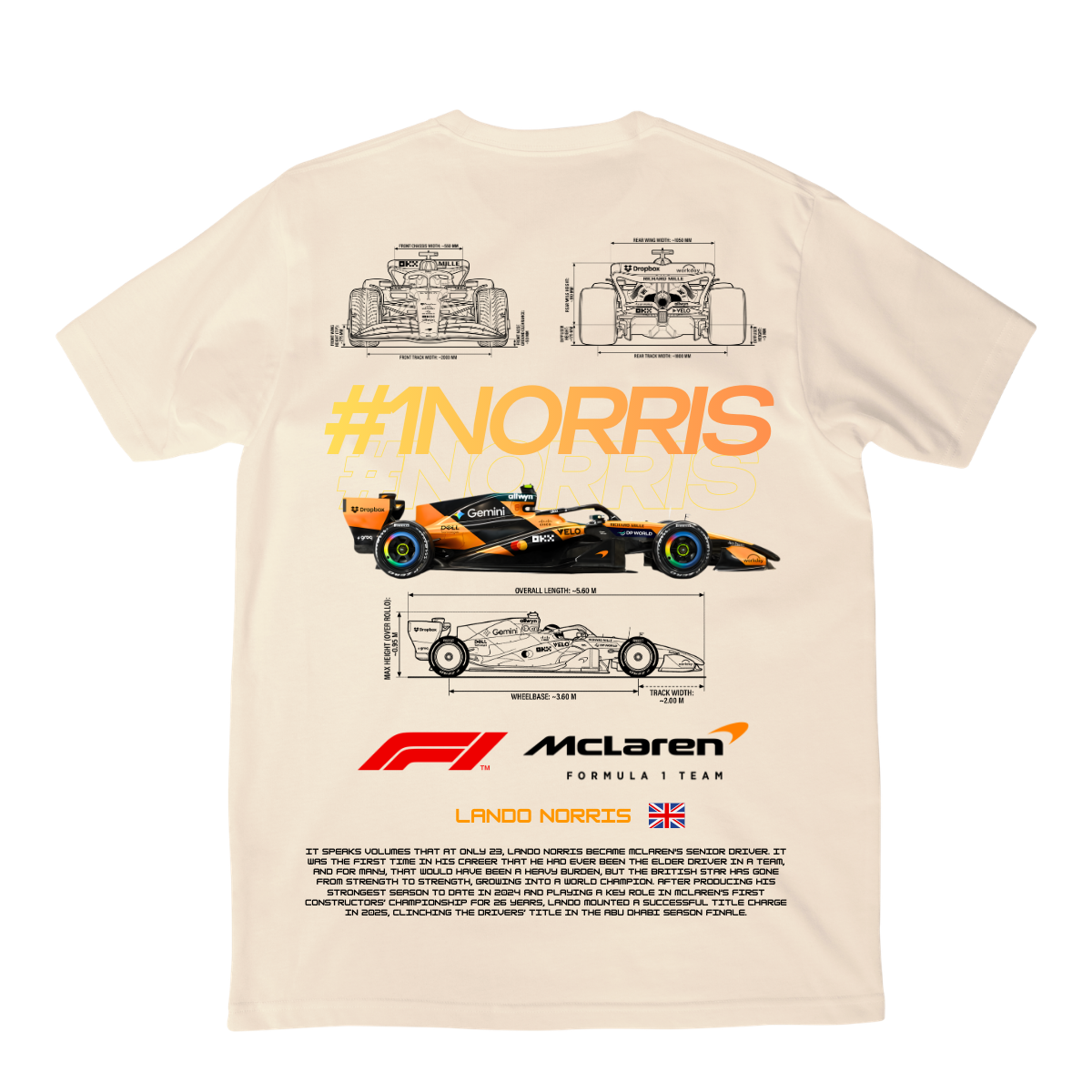 Playera Norris f1 2026 V2