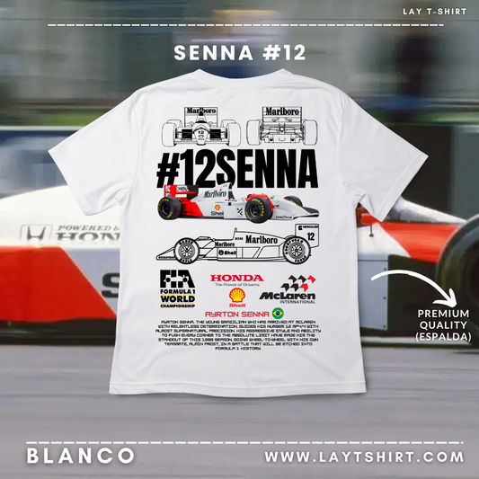 Playera SENNA MCLAREN #12