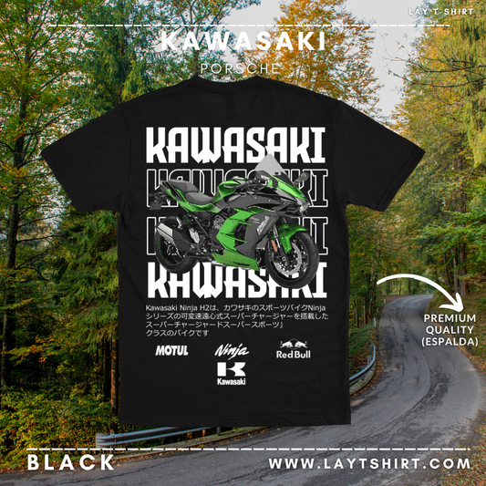 Playera KAWASAKI H2 GREEN