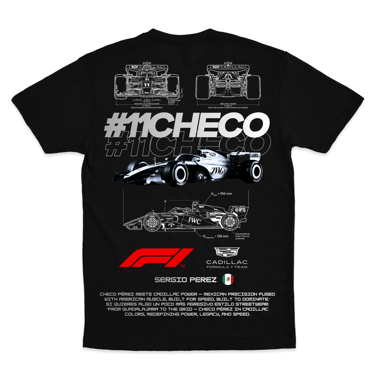 Playera Checo F1 2026 V1