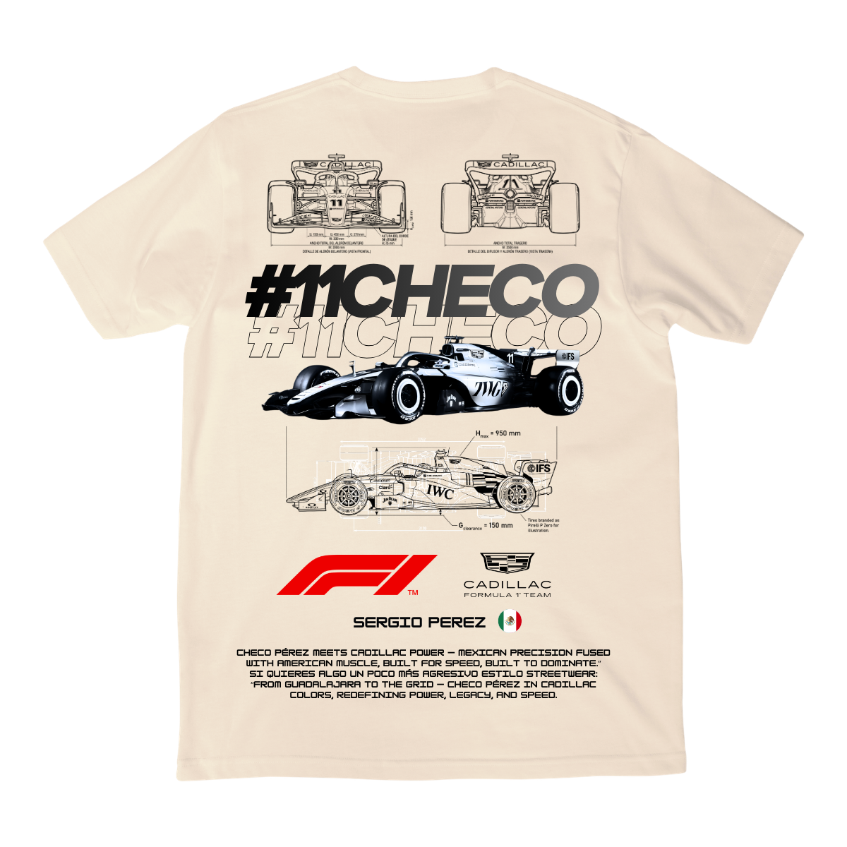 Playera Checo F1 2026 V1