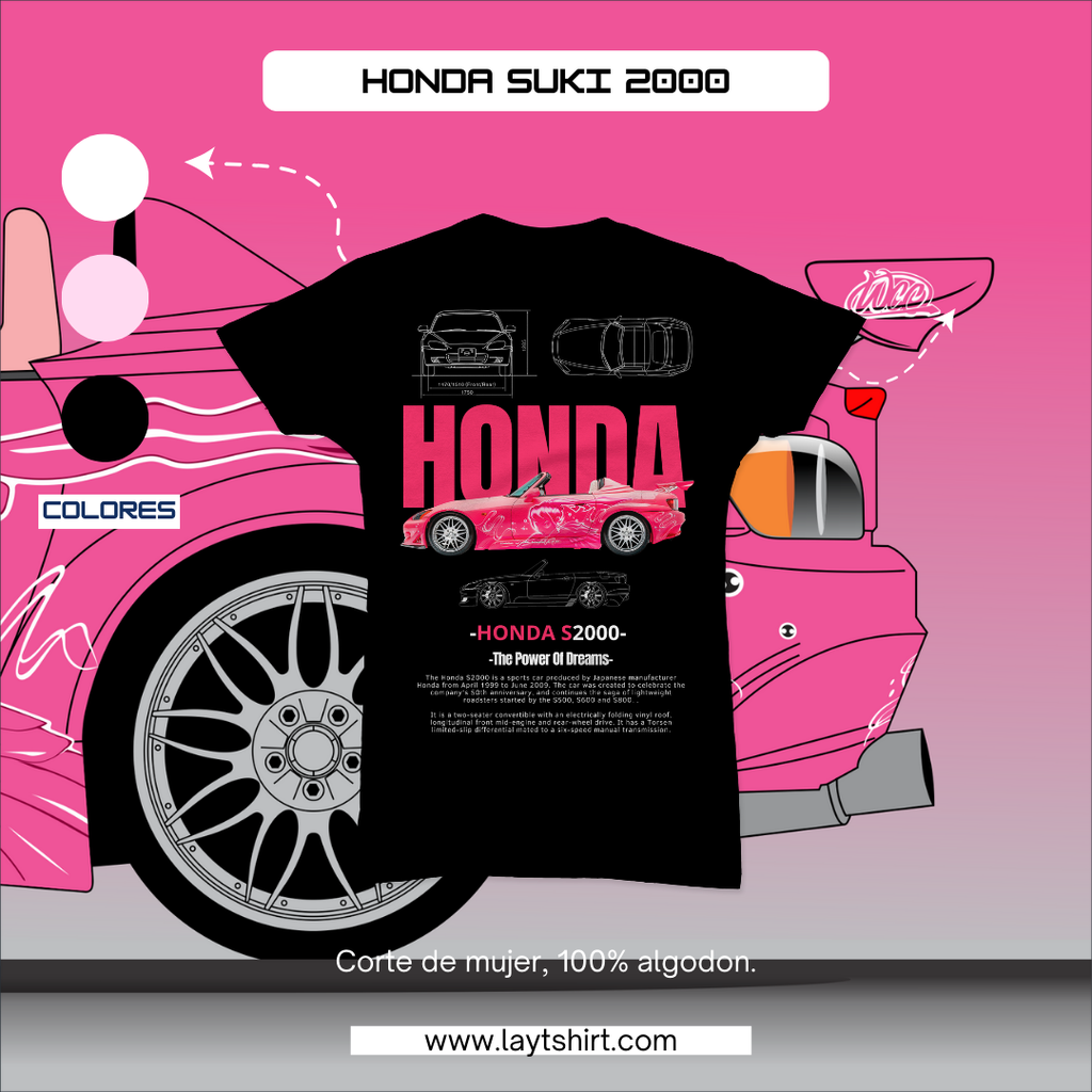 Playera Honda Suki mujer