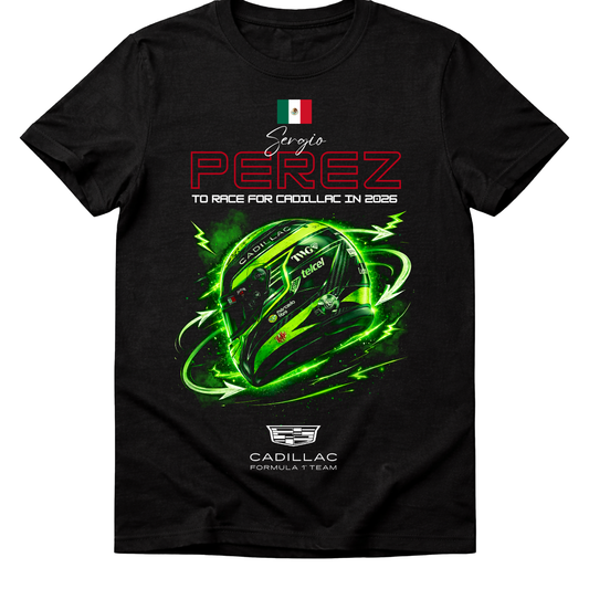 Playera Casco Checo Temp 2026 Cadillac