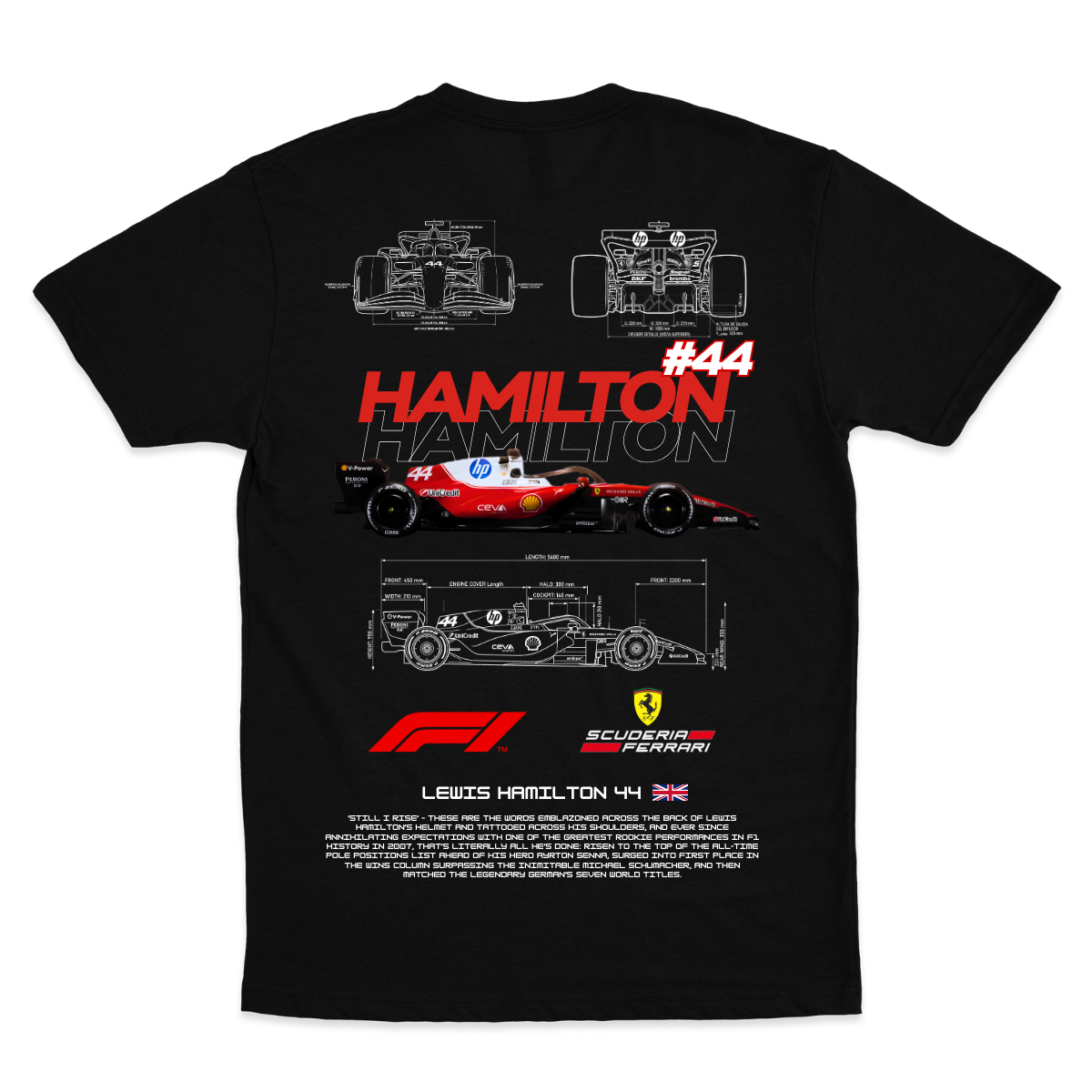 Playera Ferrari Hamilton f1 2026