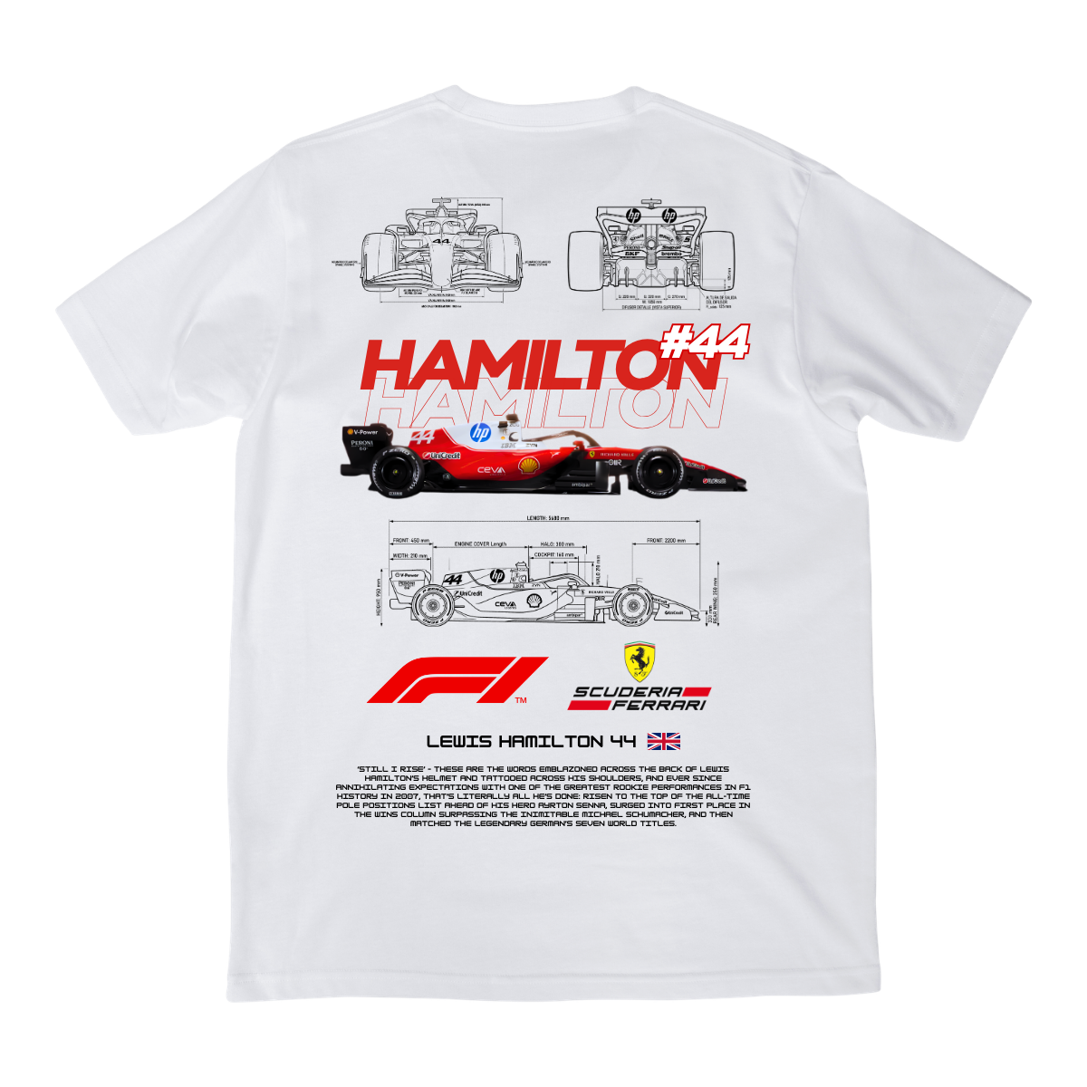 Playera Ferrari Hamilton f1 2026