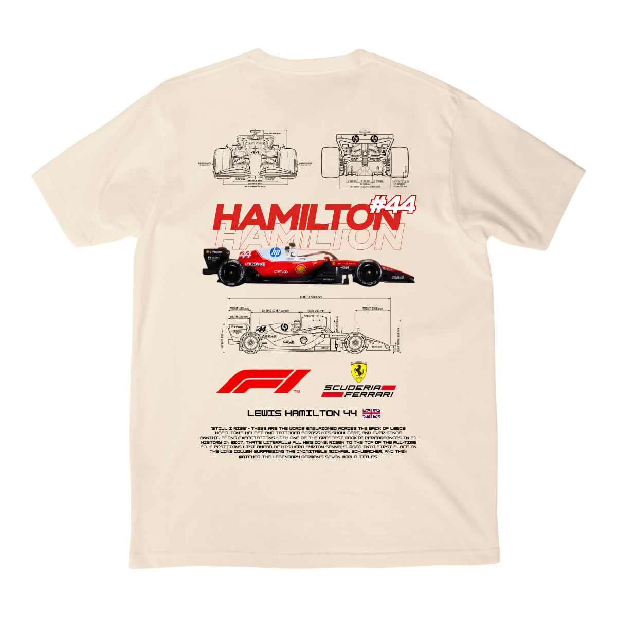 Playera Ferrari Hamilton f1 2026