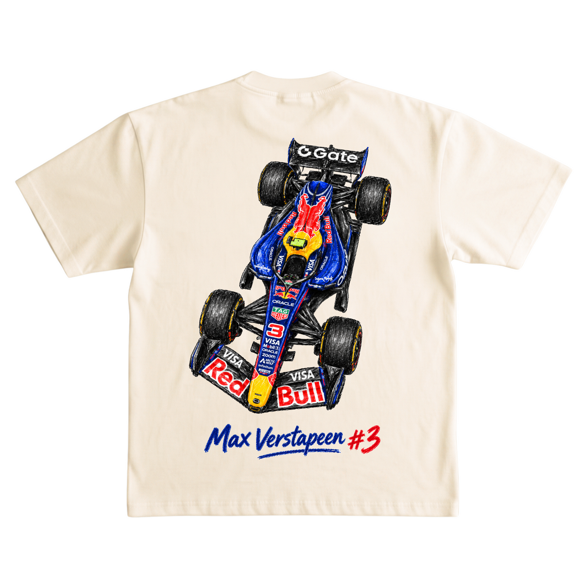 Playera Max Verstappen #3  Crayon