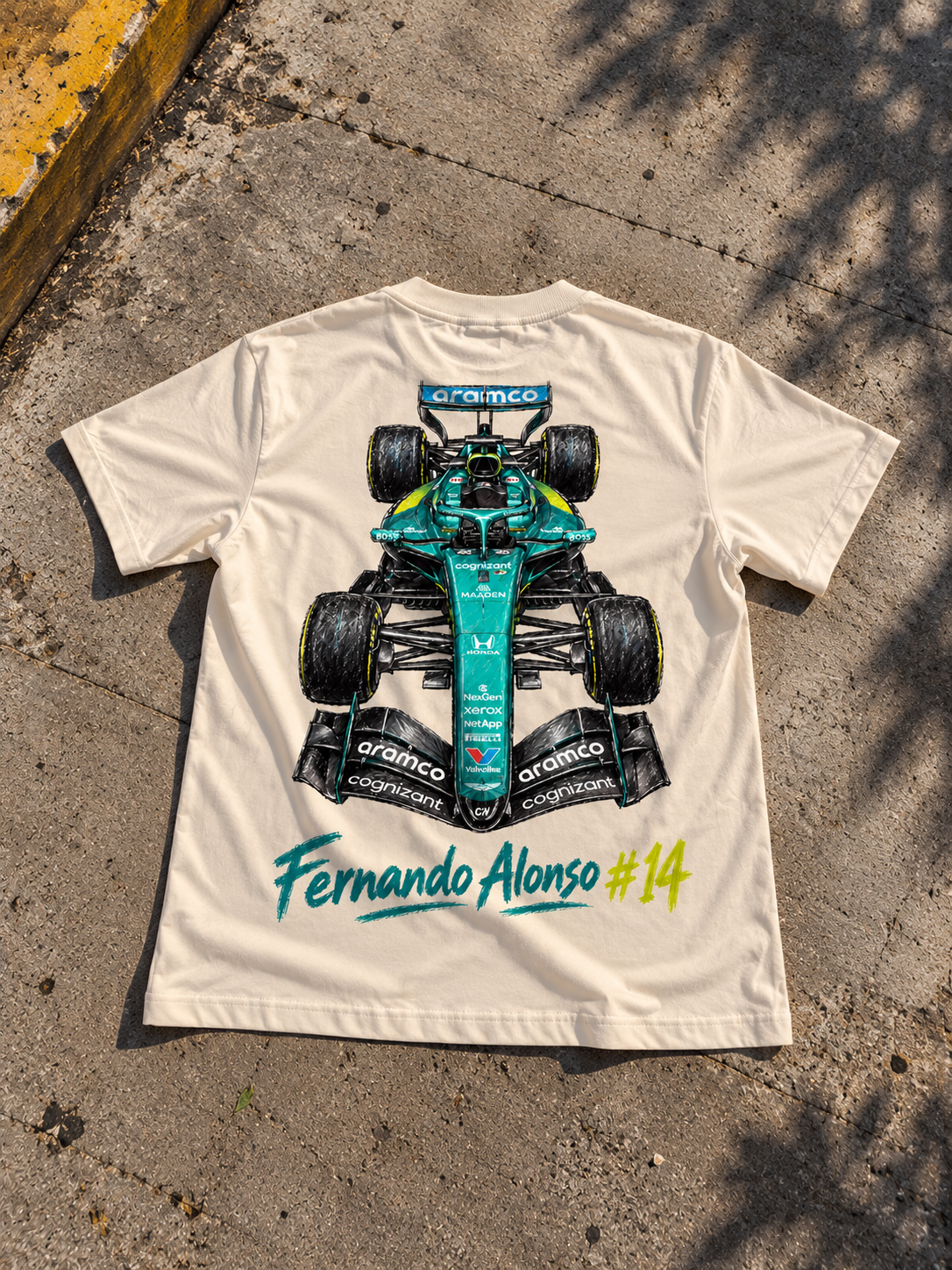 Playera Fernando Alonso #14 Crayon