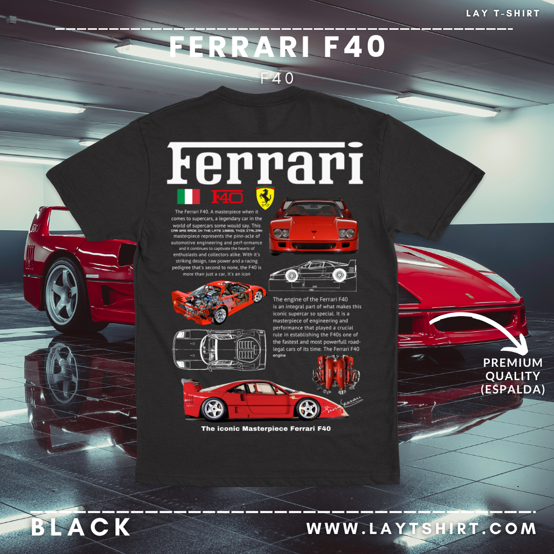 Playera Ferrari F40