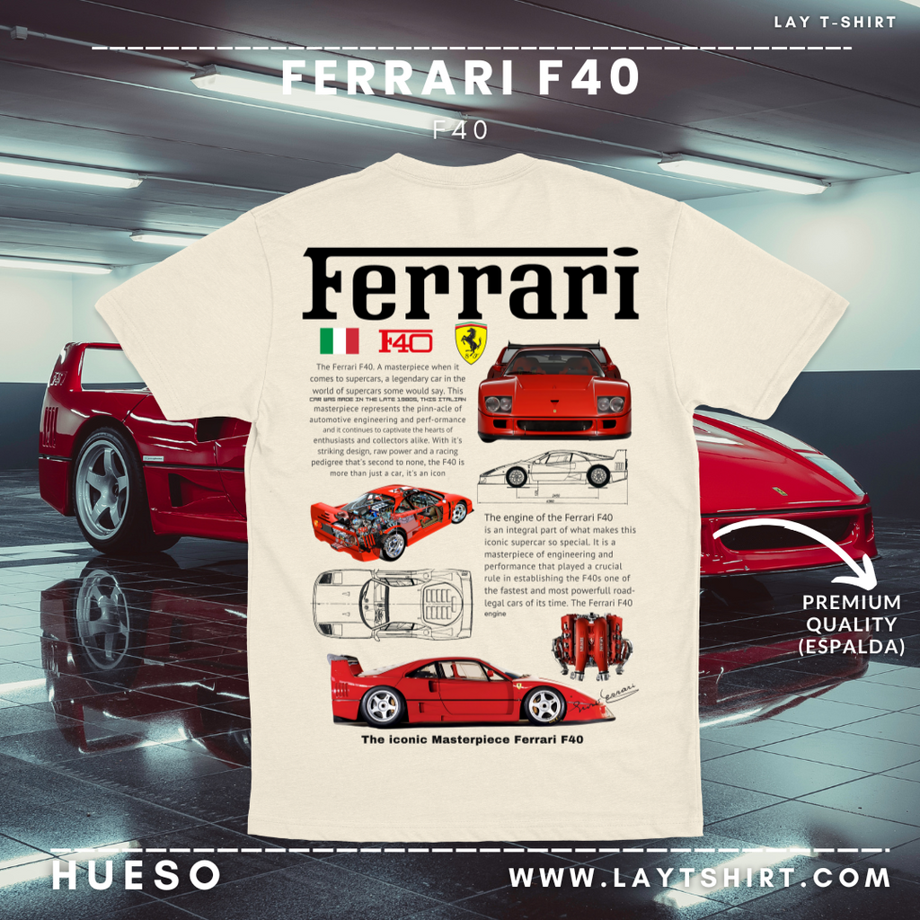 Playera Ferrari F40