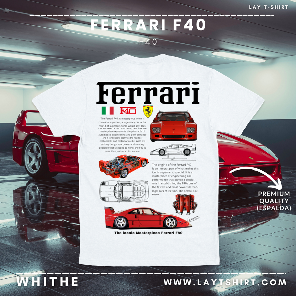 Playera Ferrari F40