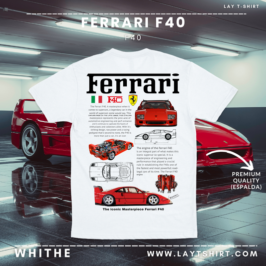 Playera Ferrari F40